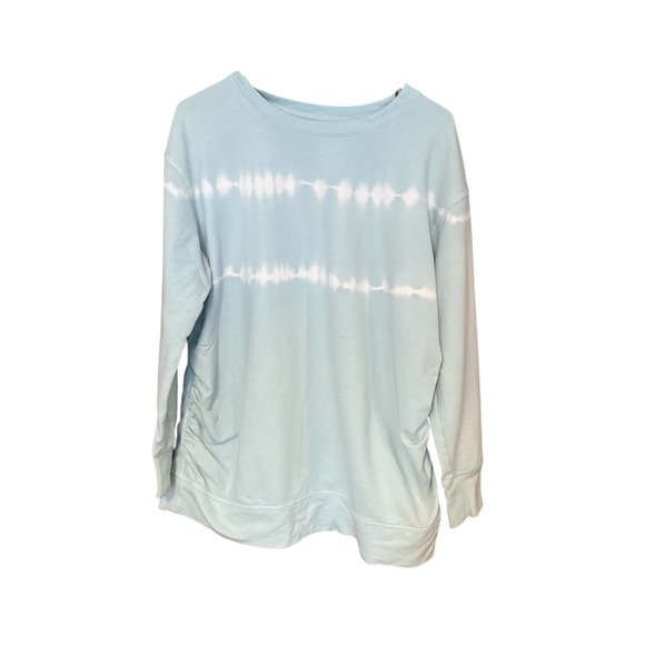 Isabel Maternity Blue Tie-Dye Maternity Sweatshirt Size Large - Picture 2 of 7